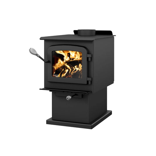 Drolet Escape 1200 Wood Stove w/ Pedestal 45,000BTU 30% Tax Credit