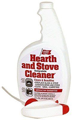 Speedy White Fireplace & Stove Cleaner – 2 Bottles, 22oz Each For Creosote & Soot
