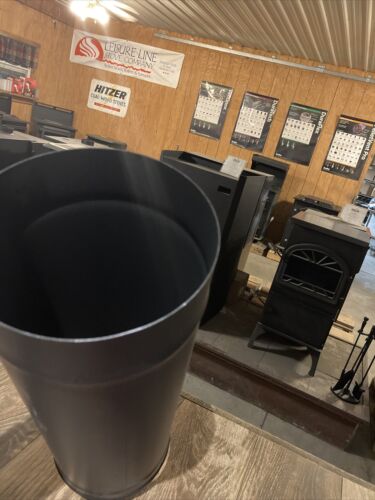 6”x18” Ventis Black single wall stove pipe HEAVY DUTY!!