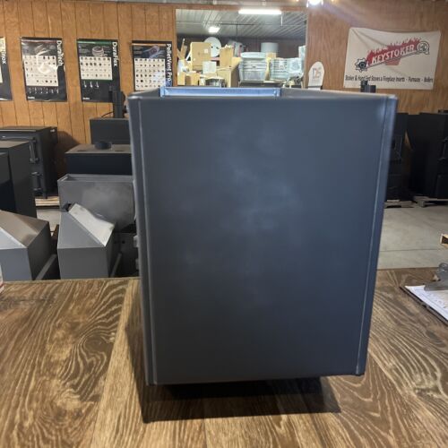 Alaska Channing coal stove hopper- stainless steel PAINTED BLACK