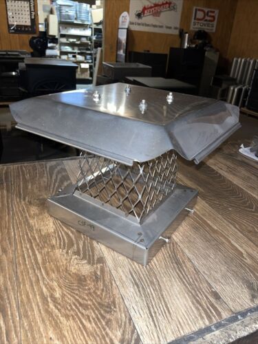 9”x9” single flue terra cotta chimbey cap stainless steel