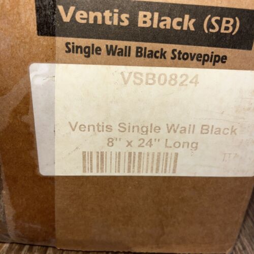 6”x18” Ventis Black single wall stove pipe HEAVY DUTY!! – The Coal Shop