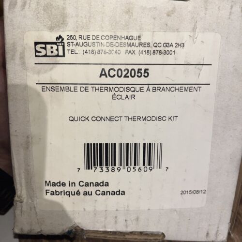 osburn SBI AC02055 quick connect thermodisc kit for blower wood stove