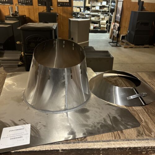 Load image into Gallery viewer, 6” ventis zva-f0606ss chimney flashing vented 0/12-6/12 w collar
