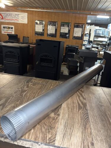 4”x48” Stainless Steel Rigid Stove Pipe
