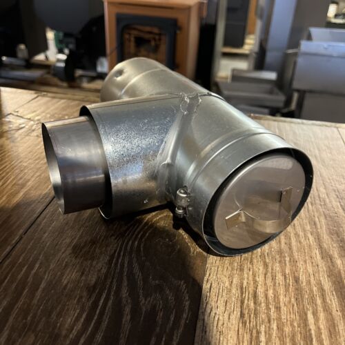Load image into Gallery viewer, VP-SAT03 3” ventis pellet vent pipe, stove adapter tee w/ cap
