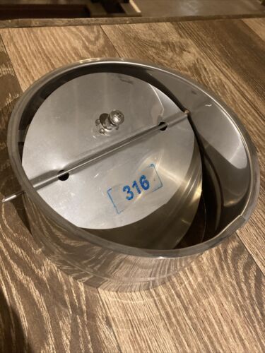 7” barometric damper stainless steel