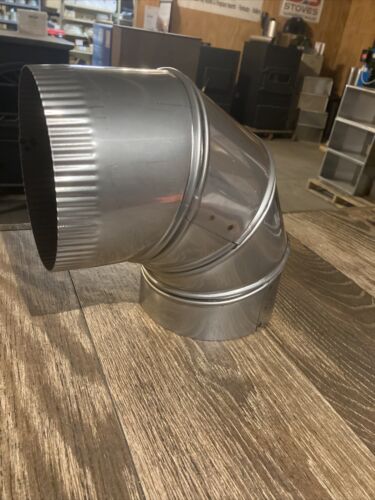 5” Stainless Steel Stove/chimney Vent Adjustable 90° Elbow 316SS 24ga