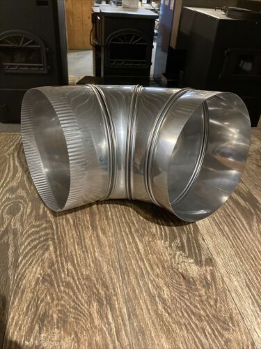 8” Stainless Steel Stove Pipe Chimney 90° Adjustable Elbow