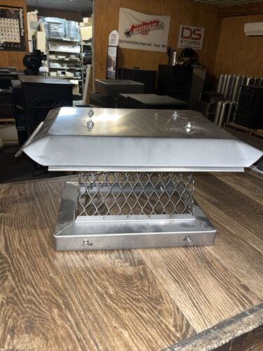 9”x13” single flue terra cotta chimney cap stainless steel