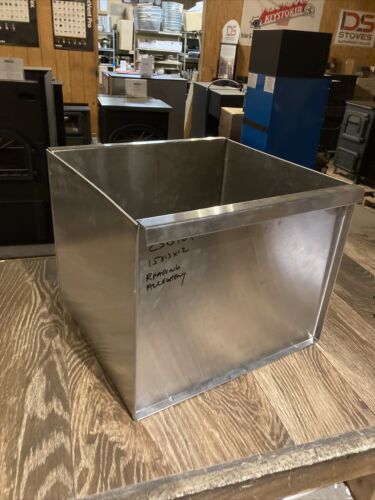 Reading Allegheny Coal Stove Ash Pan- Stainless Steel 15x13x12” #CS0109