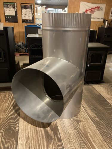 7” stainless steel stove pipe Tee