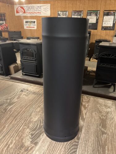 6”x18” Ventis Black single wall stove pipe HEAVY DUTY!!