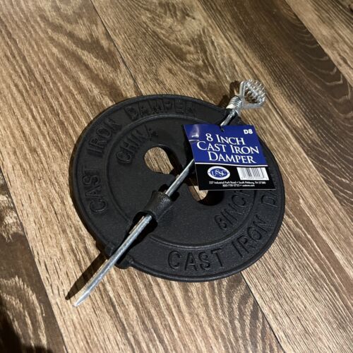 8” cast iron wood chimney stove pipe cast iron damper