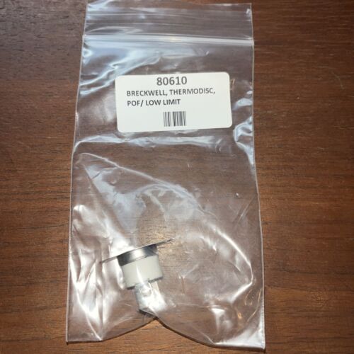 Breckwell 80610 pellet stove POF/ low limit sensor thermodisc