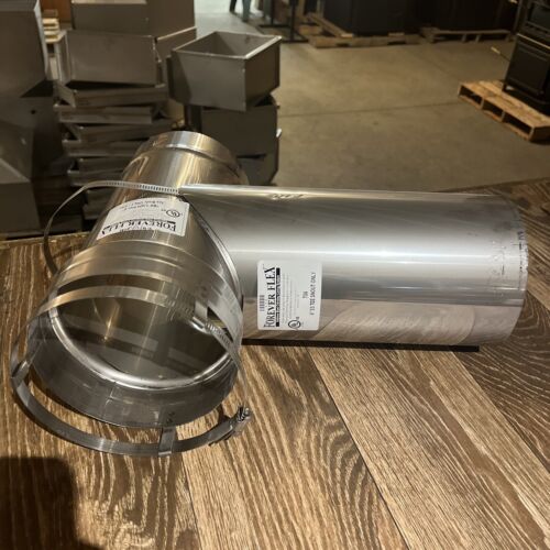 6” chimney liner tee with removable snout olympia forever flex TB6 & TS6