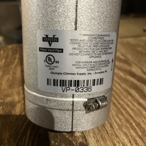 VP-0336 3”x36” long Ventis Pellet Vent Pipe