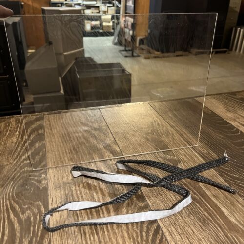 hitzer 608 stoker coal stove replacement glass w/gasket