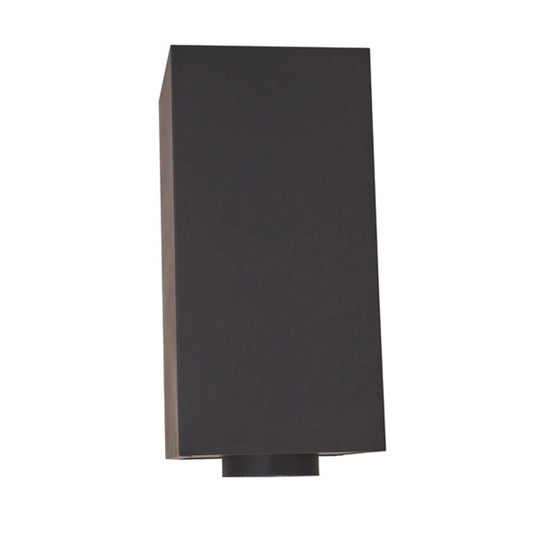 6" x 24" Ventis Class-A All Fuel Chimney Painted Black Cathedral Square Ceiling Support - VA-CCS2406