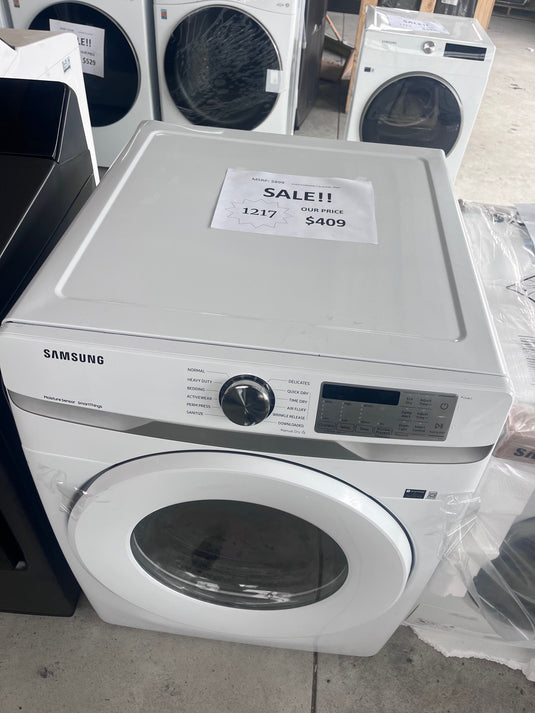 #1217- Samsung 7.5cuft Stackable Electric Dryer (White)