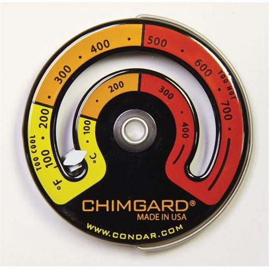 Condar Company 3-4 Chimgard Stove Thermometer Magnetic