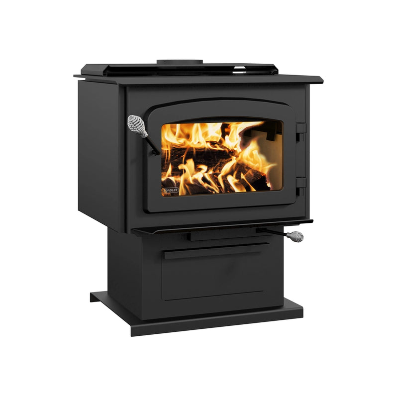 Load image into Gallery viewer, Drolet Escape 1800 Wood Stove w/ Pedestal 75,000BTU 30% Tax Credit
