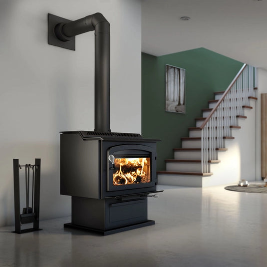 Drolet HT-3000 Wood Stove w/ Pedestal