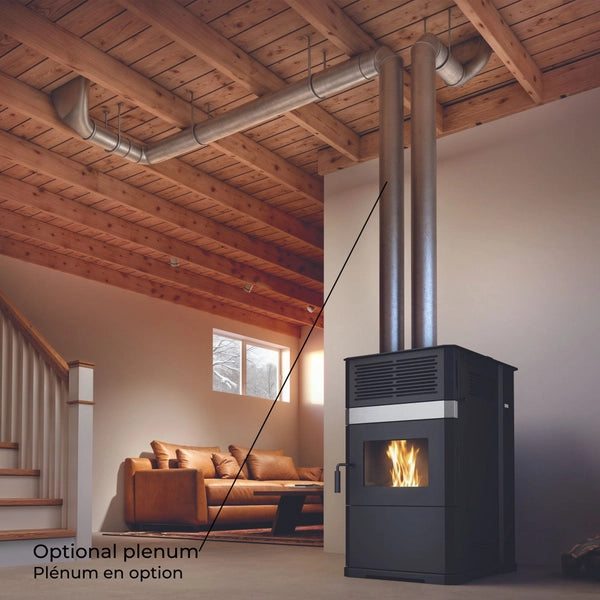 Load image into Gallery viewer, Drolet Eco-65R 50,800BTU Pellet Stove 30% Tax Credit
