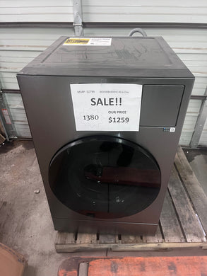 #1380- Samsung - Bespoke AI 5.3 Cu. Ft. All-in-One Front Load Washer & Dryer Combo with Super Speed Wash and Ventless Heat Pump Dryer - Dark Steel