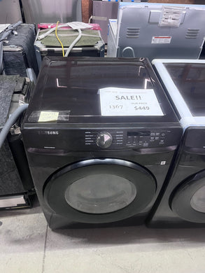 #1367- Samsung - 7.5 Cu. Ft. Stackable Electric Dryer with Sensor Dry - Black Stainless Steel