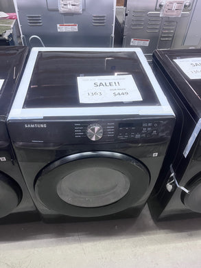#1363- Samsung - 7.5 Cu. Ft. Stackable Electric Dryer with Sensor Dry - Black Stainless Steel