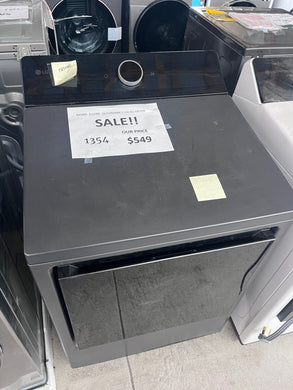 #1354- LG - 7.3 Cu. Ft. Smart Electric Dryer with Steam and EasyLoad Door - Matte Black