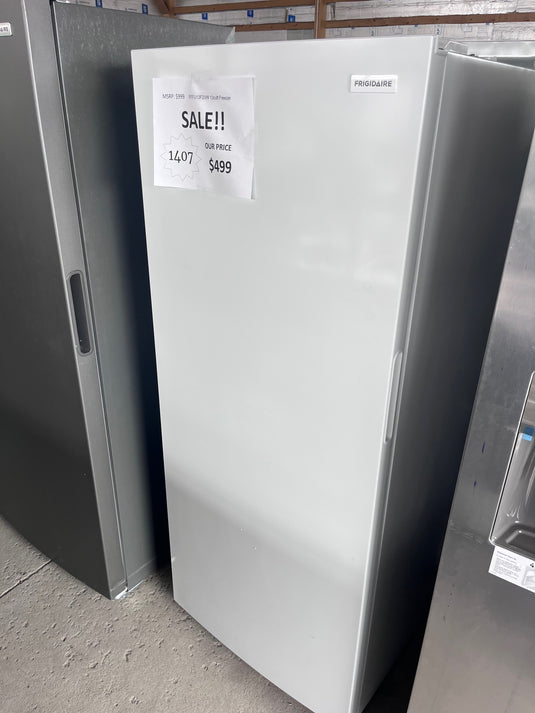 #1407- Frigidaire 13.0-cu ft Garage Ready Frost-free Upright Freezer ( White )
