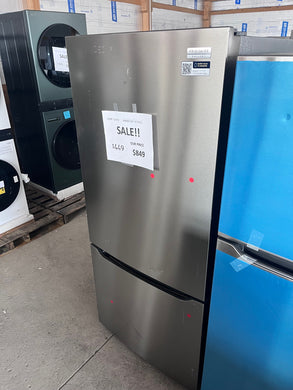 #1449- Frigidaire Gallery 30 in. 20.3 cu. ft. Bottom Freezer Refrigerator in Smudge-Proof Stainless Steel with Internal Water Dispenser