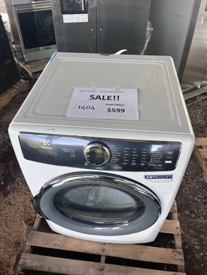 #1404- Electrolux 8-cu ft Electric Dryer Stackable Steam Cycle Vented White