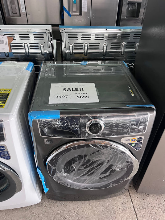 #1507- Electrolux Smartboost, Optic Whites and Pure Rinse 4.5-cu ft High Efficiency Stackable Steam Cycle Front-Load Washer ( Titanium )