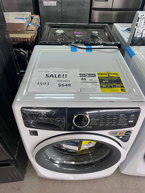 #1503- Electrolux 4.5-cu ft High Efficiency Stackable Steam Cycle Front-Load Washer ( White )