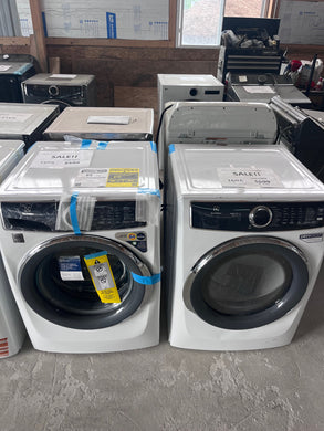 #1504/1404- Electrolux 4.5-cu ft High Efficiency Stackable Steam Cycle Front-Load Washer & 8cuft Electric Dryer SET ( White )