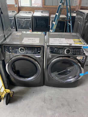 #1506/1466- Electrolux Smartboost 4.5cuft Stackable Washer & 8cuft GAS Dryer SET (Titanium)