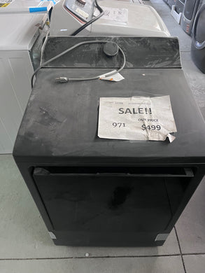 #971- LG 7.3 cu. ft. Vented SMART Gas Dryer in Matte Black with EasyLoad Door and Sensor Dry Technology