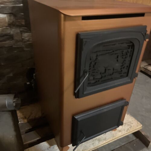 Load image into Gallery viewer, Custom Keystoker 105,000BTU bottom direct vent coal stove NEW!!
