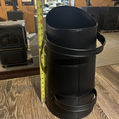 Load image into Gallery viewer, Black Finish Pellet &amp; Coal Scuttle with Handle
