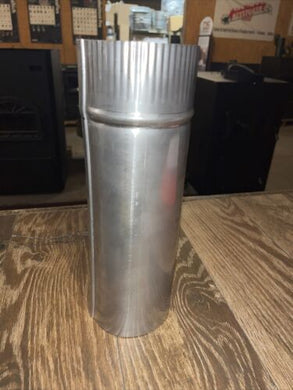 4”x12” rigid stainless steel stove pipe