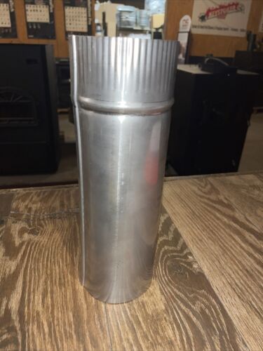 4”x12” rigid stainless steel stove pipe