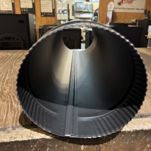 6”x24” black stove pipe 24ga snap gray metal 6-24-600