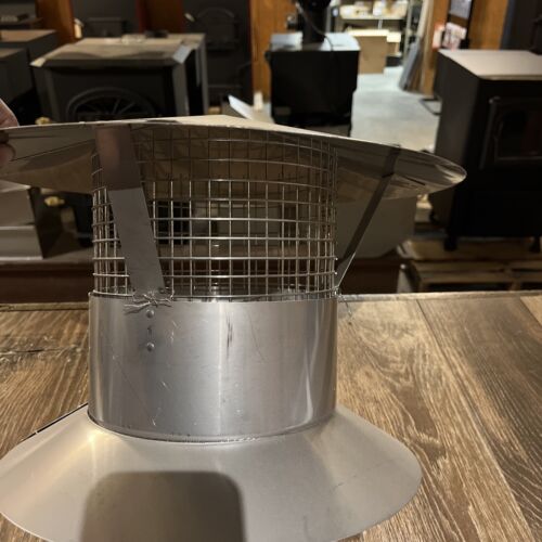 Load image into Gallery viewer, 8” stainless steel chimney rain cap for 8”ID class-a chimney pipe
