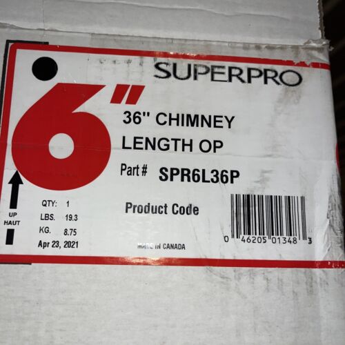 Selkirk SuperPro Chimney 6”x36” length SPR6L36