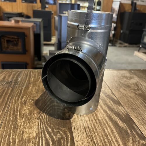 Load image into Gallery viewer, VP-T03 3” ventis pellet vent pipe, tee w/ cap
