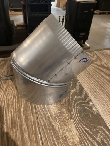 6” stainless steel stove pipe 45 degree elbow