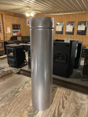 6”x24” Stainless Steel Stove/Chimney Pipe  6 inch x 24 inch 316 HD Stainless!